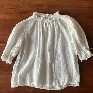 Velvet Linen Blouse